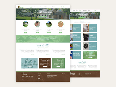 Web design #1 : La petite rangée color creative design icon illustration responsive scroll typography ui ux web web design website