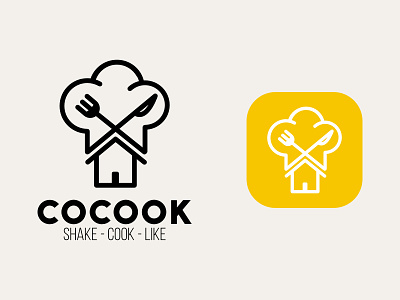 Logo : Cocook branding creative design flat design icon identity illustration logo minimal vector