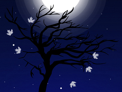 Autumn night animation daailyart design drawart illustration illustration art illustrations pencil art pencil drawing pencil sketch