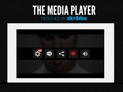 Media Player1 clean design media player minimal ui ux