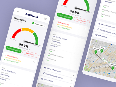 Anti Fraud Financial Dashboard (responsive) UX/UI Design