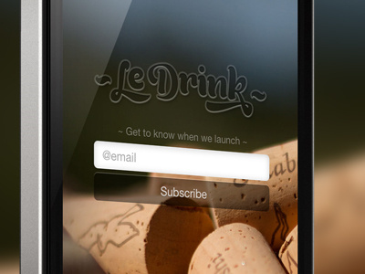 Le Drink ~ Holding Page iphone