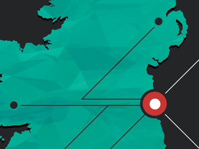 Ireland Hub illustration ireland map network rail