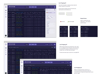 UI Details: Application Logs & Server Traffic Data application deploy devops infra interface loggin logs runtime server ui