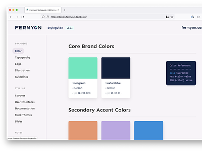 Fermyon Brand Styleguide brand branding color design fermyon palette style guide styleguide ui wasm webassembly
