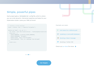 brigade.js code samples azure brigade cicd deis devops javascript kubernetes open pipelines source website