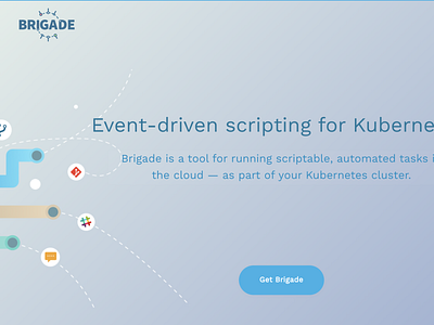 Brigade.sh Intro azure cluster devops events javascript js kubernetes open project source website