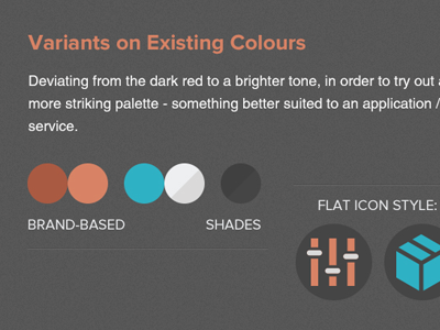 Style Tile: Inverted Colours colours icon palette ui web