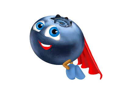 Blue - Superberry design icon illustration logo