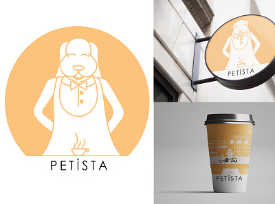 Petista Pet Cafe Branding brand branding branding design cafe cat coffee dog logo pet pet cafe