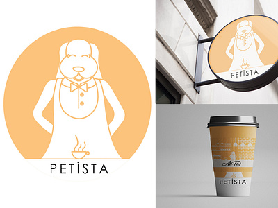 Petista Pet Cafe Branding brand branding branding design cafe cat coffee dog logo pet pet cafe