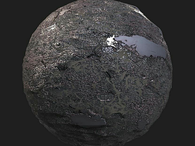 Broken Asphalt pbr material design graphic