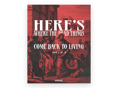 Where the dead things come back to living church church design churchmedia collage design poster poster art