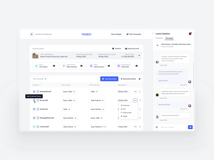 Property Dashboard by Mertcan Esmergül on Dribbble