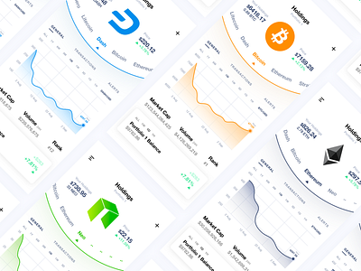 Crypto Wallet UI - Holdings Screens