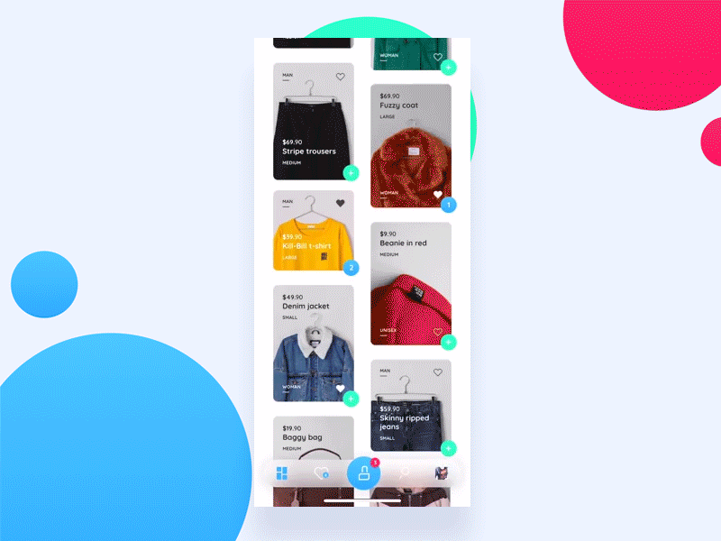 Shopping App Interaction Design