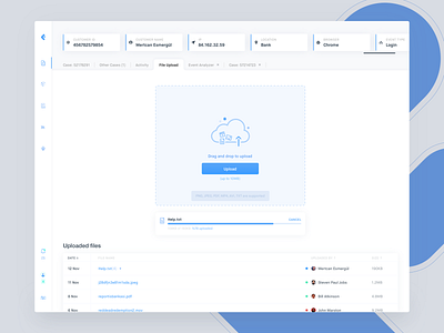 Dashboard UI -File Upload app branding charts clean dashboard dashboard design design flat icon icons illustration interface minimal simple typography ui ux vector web web app