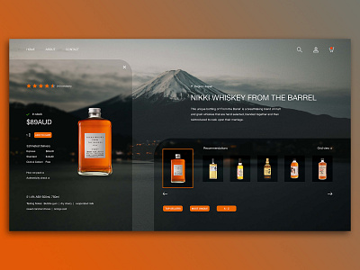 Whiskey World design graphic design landingpages ui webdesign