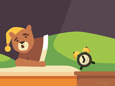 Sleepy Bear 🐻🧸 bear cartoon design digital illustration digitalart graphicdesign illustration lazybear lazybear sleepy sleepybear sleepybear