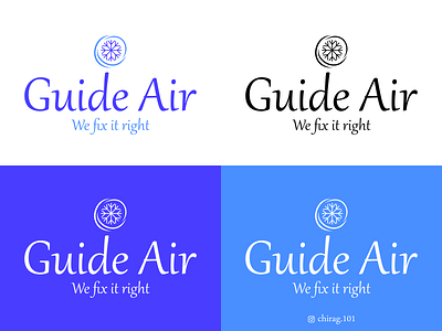Logo Design - Guide Air branding conditioning design graphic design graphicdesign guideairlogo illustration logo