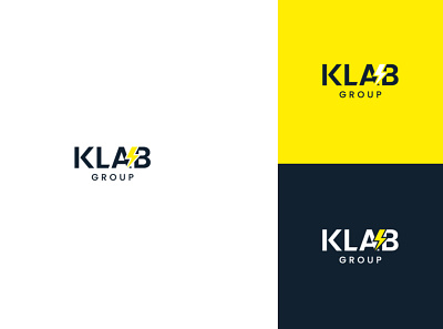 Klab Group Logo branding design icon illustration it logo minimilistic modern typography ui ux vector