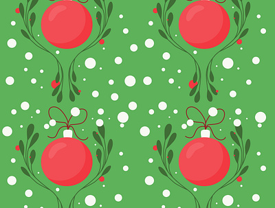 Christmas is coming;) background baubles christmas seamless pattern