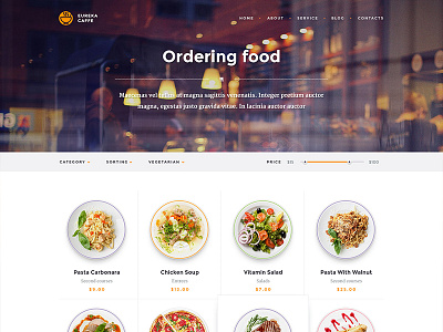 Eureka – Multipurpose PSD Template clean ecommerce food order restaurant template theme web web design website