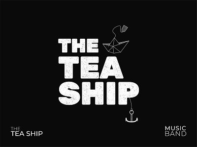 Logo Design for the Music Band branding design illustration logo minimal music rock ship tea typography ukraine