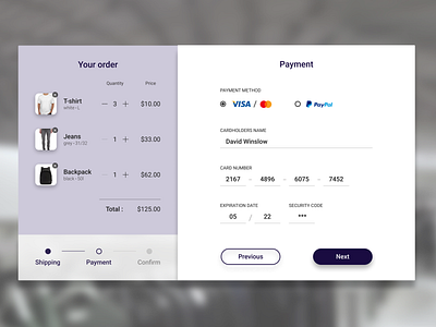 Creditcard checkout | concept