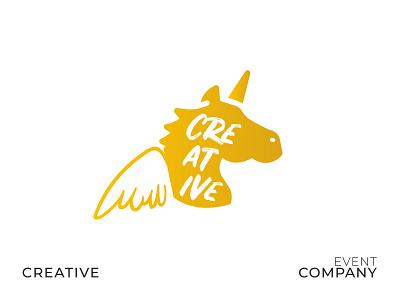 Logo Design for the Event Company celebration creative design event illustration logo typography ukraine unicorn wings