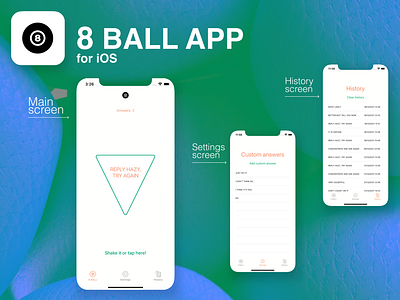 8 BALL APP | concept for iOS