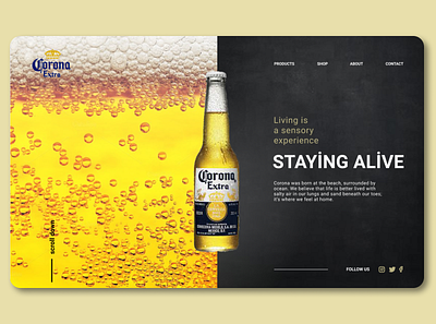 Redesign beer 🍺 design minimal redesign ui ux web website