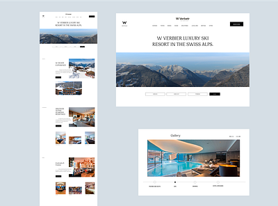 Redesign of Luxury resort branding design minimal sophisticated ui website