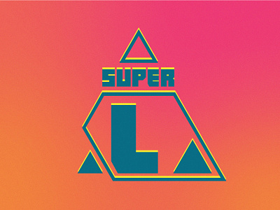 branding SUPER Luis austria branding color gradient graphic design hipster triangle icon logo martina fischmeister pastel retro sign triangle vector visual