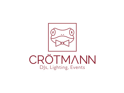 Crotmann abstract animal apparel cloth corporate event eyes fashion frog fun illustration linework logo modern outdoor tie vector