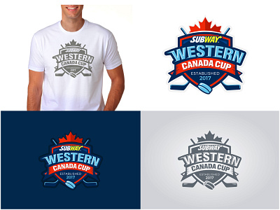 Western Canada Cup ball banner branding canada emblam game hockey hockey stick ice ice hockey ribbon shield shirt sports sportswear subway