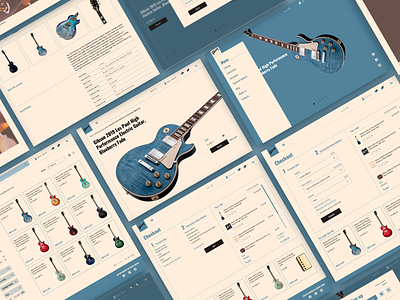 Gibson Store concept design design e commerce interface ui ux webdesign