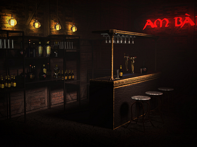 Am Bàrd "bar" arnold maya realistic 3d