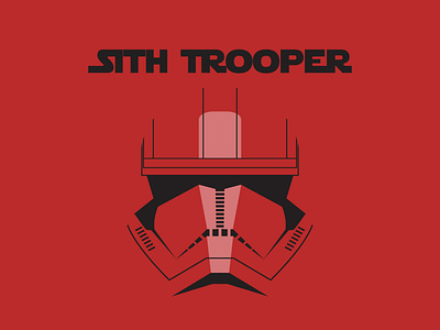 Sith Trooper design flat illustration illustration minimal sith trooper star wars