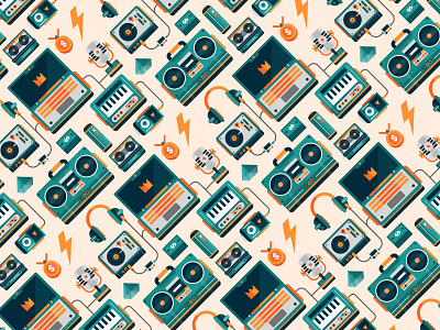 Music Packs Vol 1 / Hip Hop flat design graphic design icon illustration pattern seamless pattern