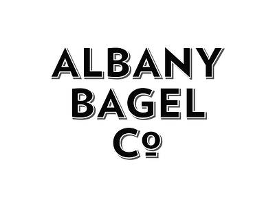 Logo concept albany logo logotype new york type