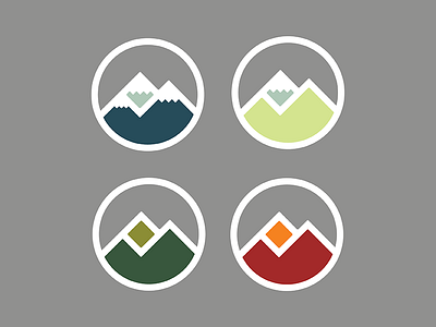 Seasonal Pixelscouts Logo badges camping fall identity logos mountains outdoors pixels seasons spring summer winter