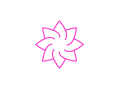 Lotus branding flower fuchsia identity logo lotus pink