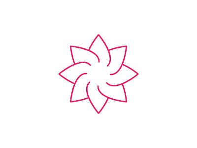 Lotus branding flower fuchsia identity logo lotus pink