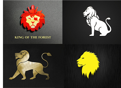 Lion Head Logo 3d logo american bangladesh branding branding logo design illustration lion head logo lion logo logo logo design