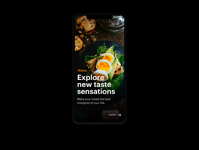 Mama. design design app food ifood mobile pinterest typography ui visual design