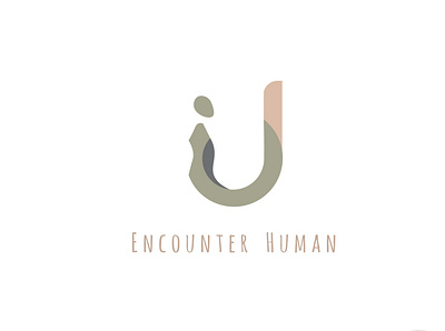Encounter Human branding design graphic design human illustration logo minimalistic simple vector