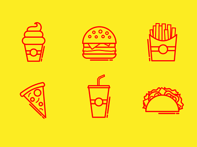 icons fastfood