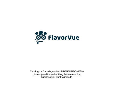 FlavorVue LOGO app logo branding design food logo grapes icon inspiration logo taste vector