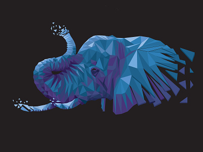 elephant animal design elephant graphicdesign illustration lowpolyart southafrica vector
